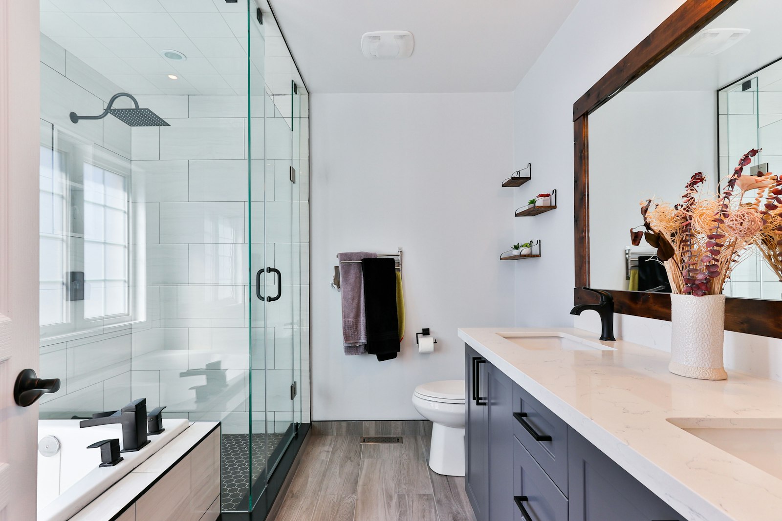 Spa-style Florida bathroom remodel